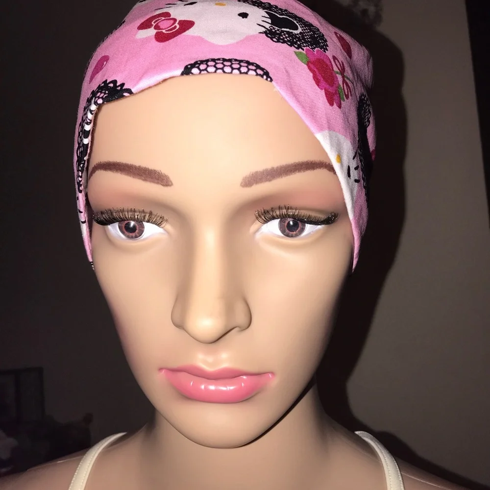 Pink Hello Kitty Scrub Cap Lab Surgical Hat
